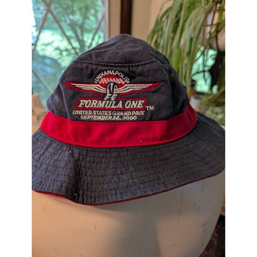 Vtg Indy Formula One Grand Prix 2000 embroidered bucket hat sz lg